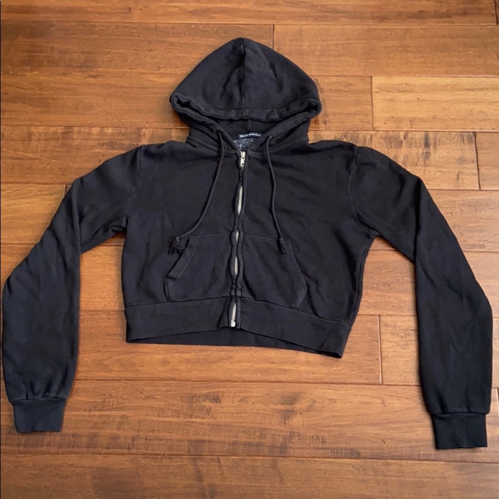 Black cropped jacket